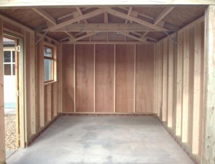This is the internal view of your shed. The 3D model is for illustration purposes only. 